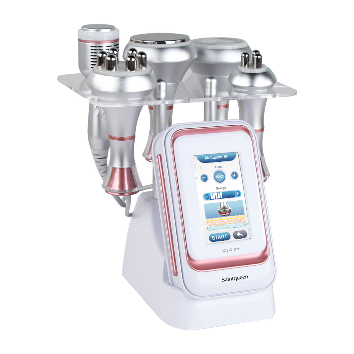 Кавитационный аппарат SQ176B Pro 5 в 1 80K с комплектными насадками