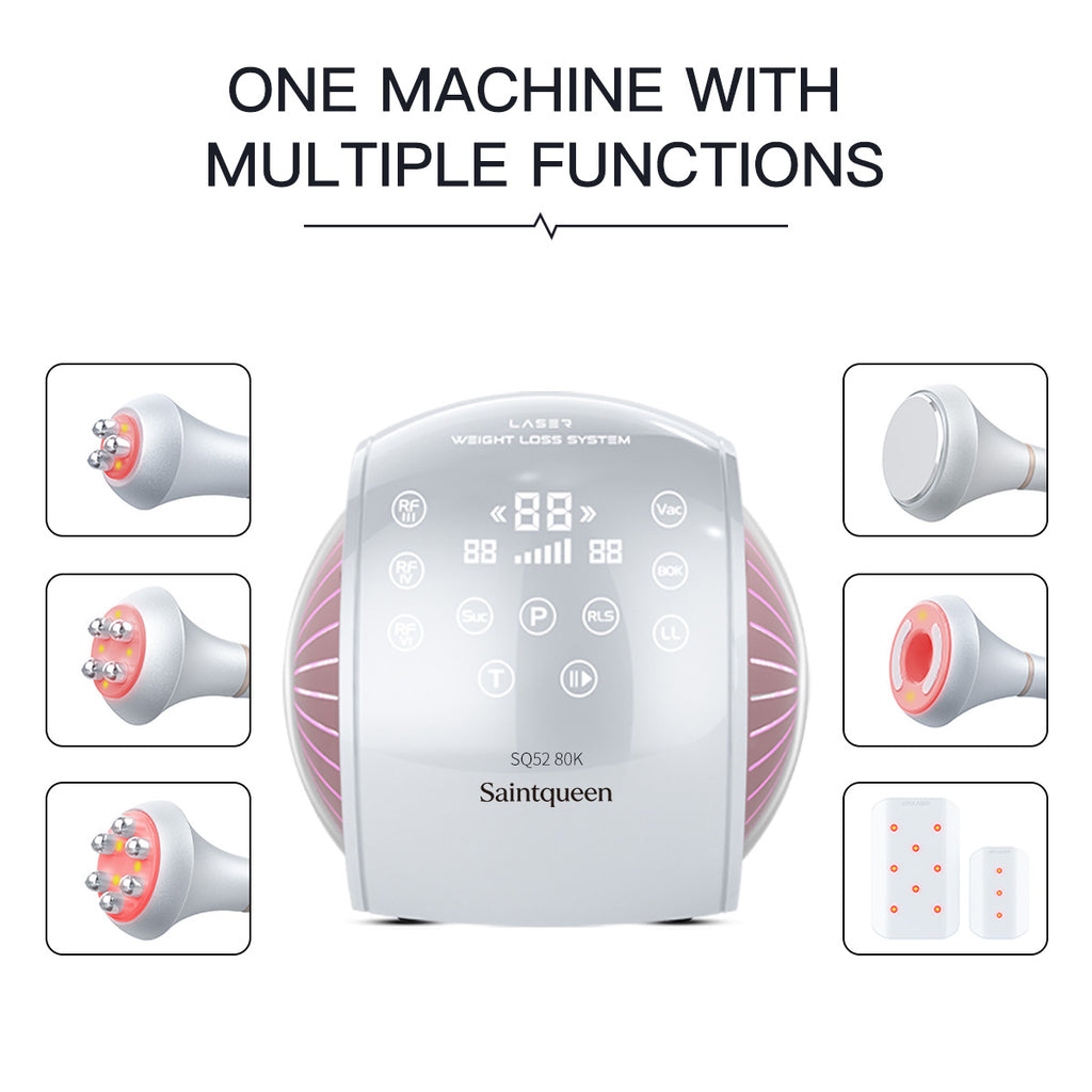 SQ52 Pro — аппарат кавитации 80K и RF с лазерными панелями, 6 в 1