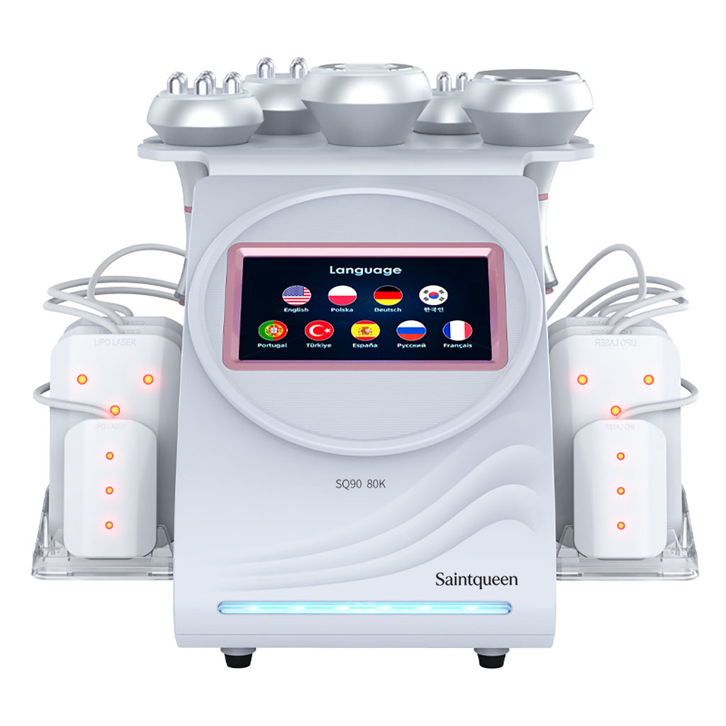 SQ90C Pro — аппарат кавитации 80K и RF, 6 в 1 с лазерными панелями
