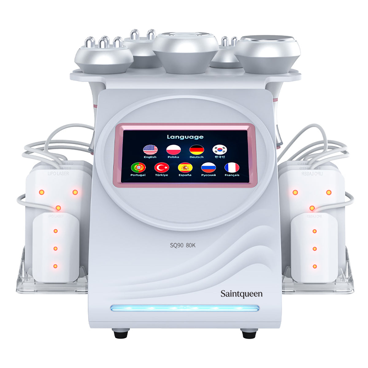 SQ90C Pro — аппарат кавитации 80K и RF, 6 в 1 с лазерными панелями