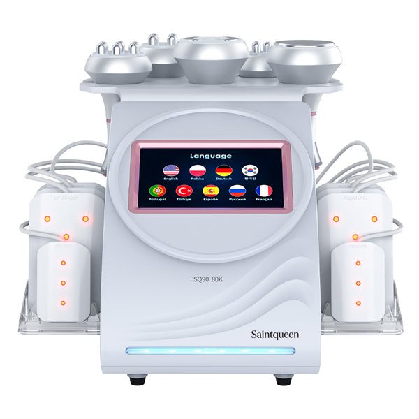 SQ90C Pro — аппарат кавитации 80K и RF, 6 в 1 с лазерными панелями