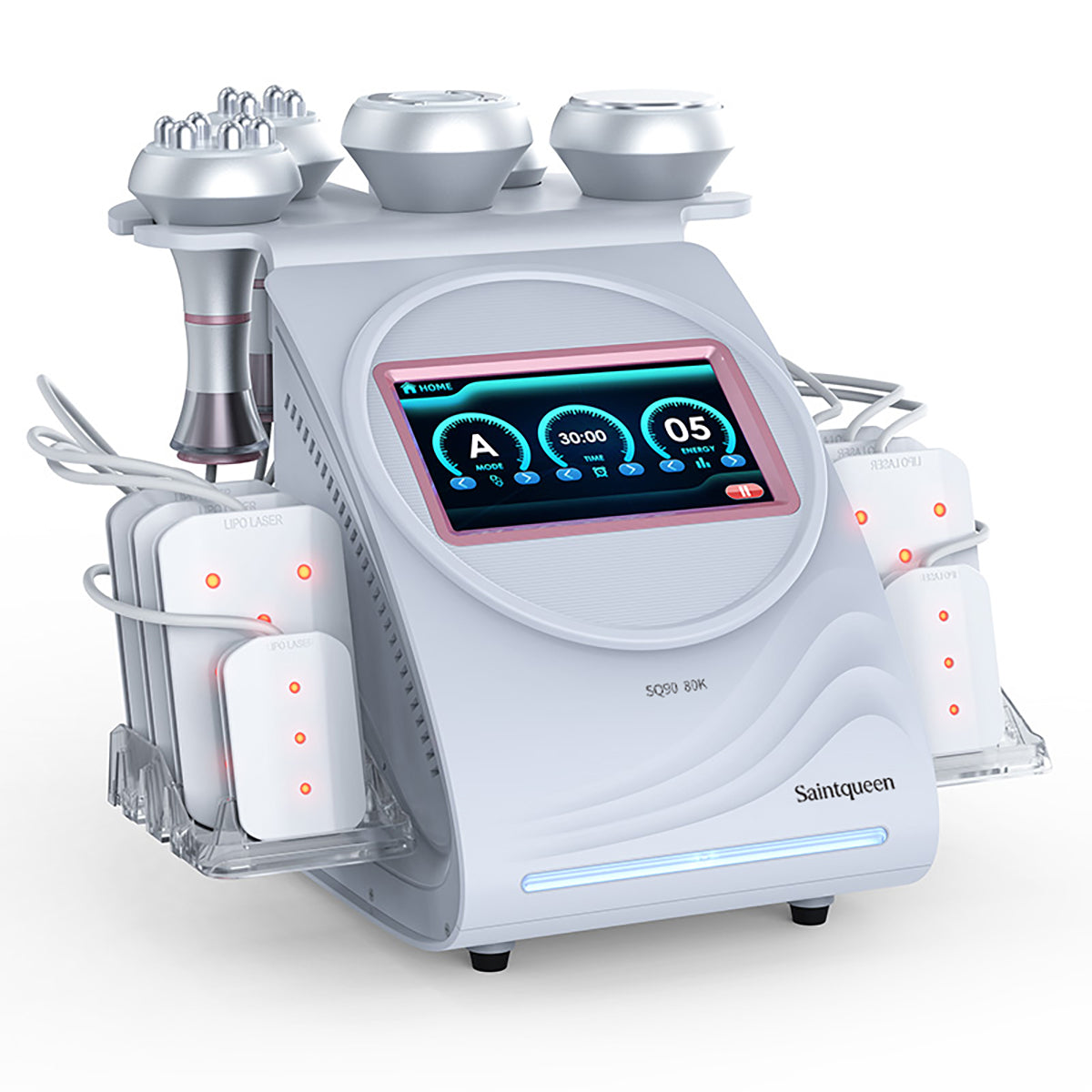 SQ90C Pro — аппарат кавитации 80K и RF, 6 в 1 с лазерными панелями