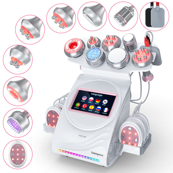 SQ90E Plus — аппарат кавитации 80K и RF, 9 в 1 с лазерными и микротоковыми панелями