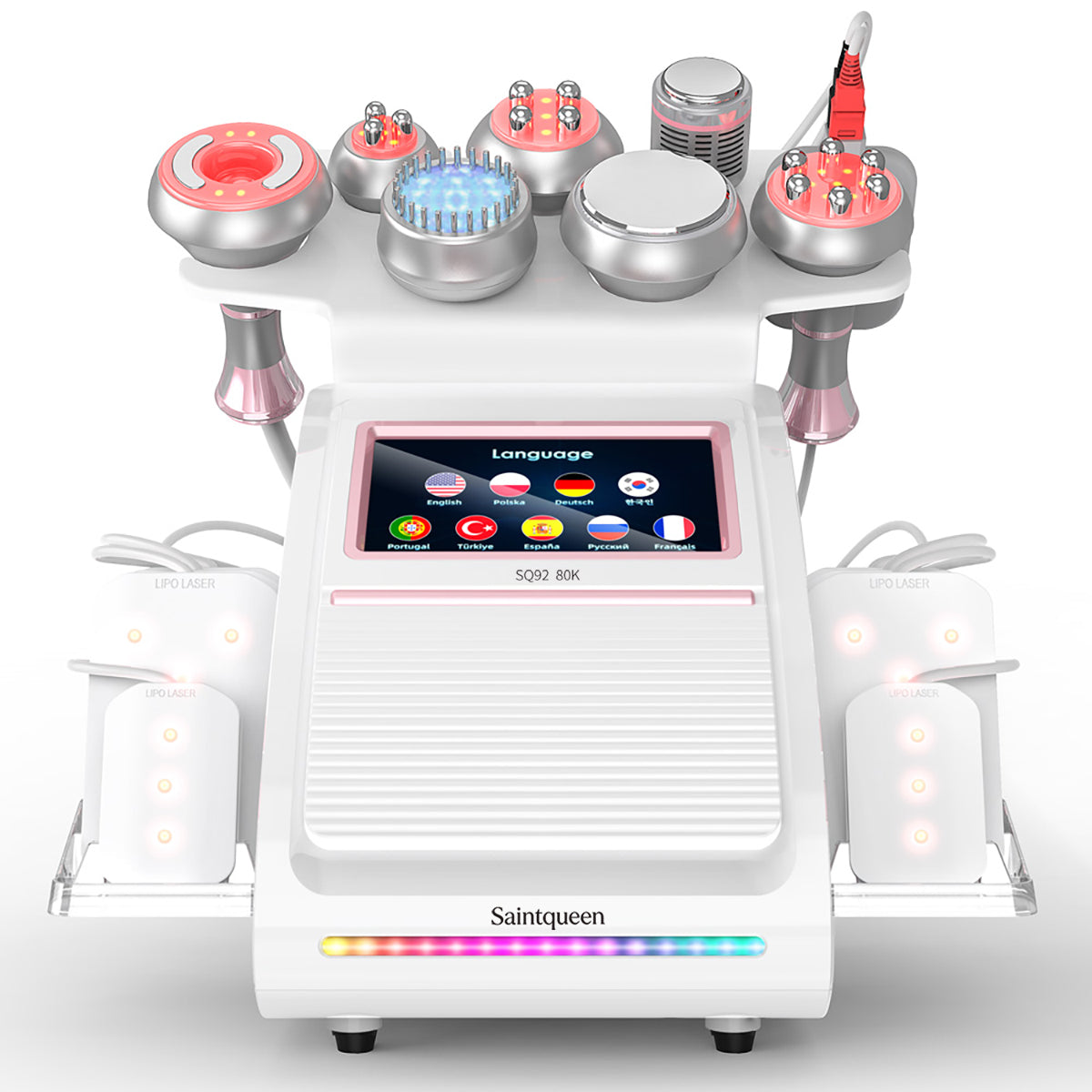 SQ92D Plus — аппарат кавитации 80K и RF, 9 в 1 с лазерными панелями
