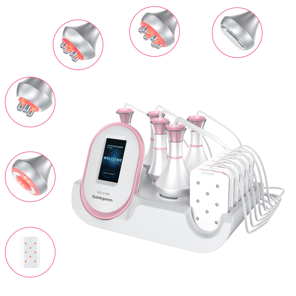 SQ121A Pro — аппарат кавитации 80K и RF с лазерными панелями, 6 в 1