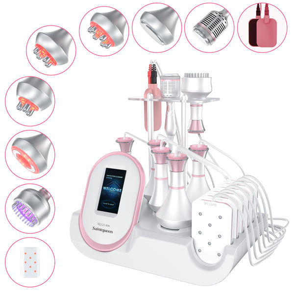 SQ121C Plus — аппарат кавитации 80K, RF и EMS с лазерными панелями, 9 в 1