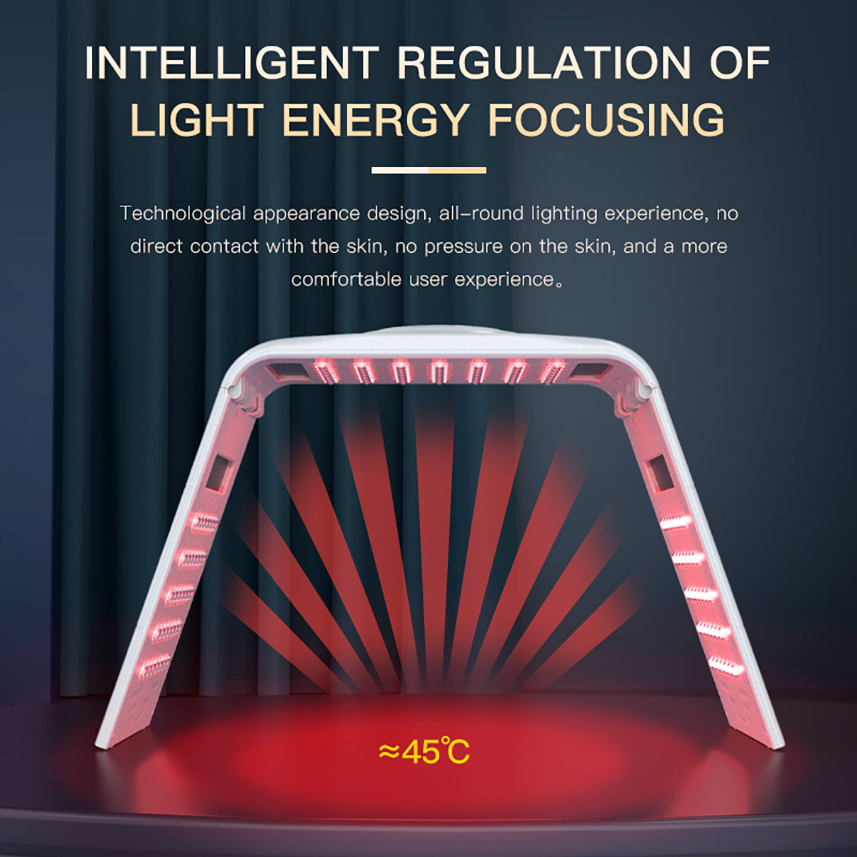 SQ130 — складной PDT LED-аппарат с подогревом, 119 LED, 7 цветов